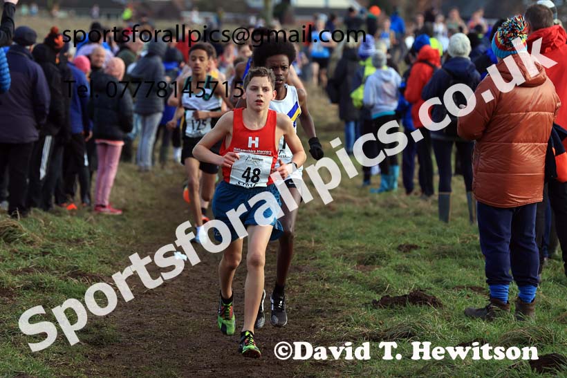 Boys Under-15s 2024 Northern Cross Country Champs., Sedgefield. Photo: David T. Hewitson/Sports for All Pics
